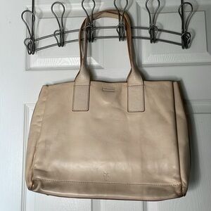 Frye Large Leather Harness Ilana Ring Shoulder tote handbag